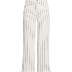 7/8-Hose aus Leinen für Damen