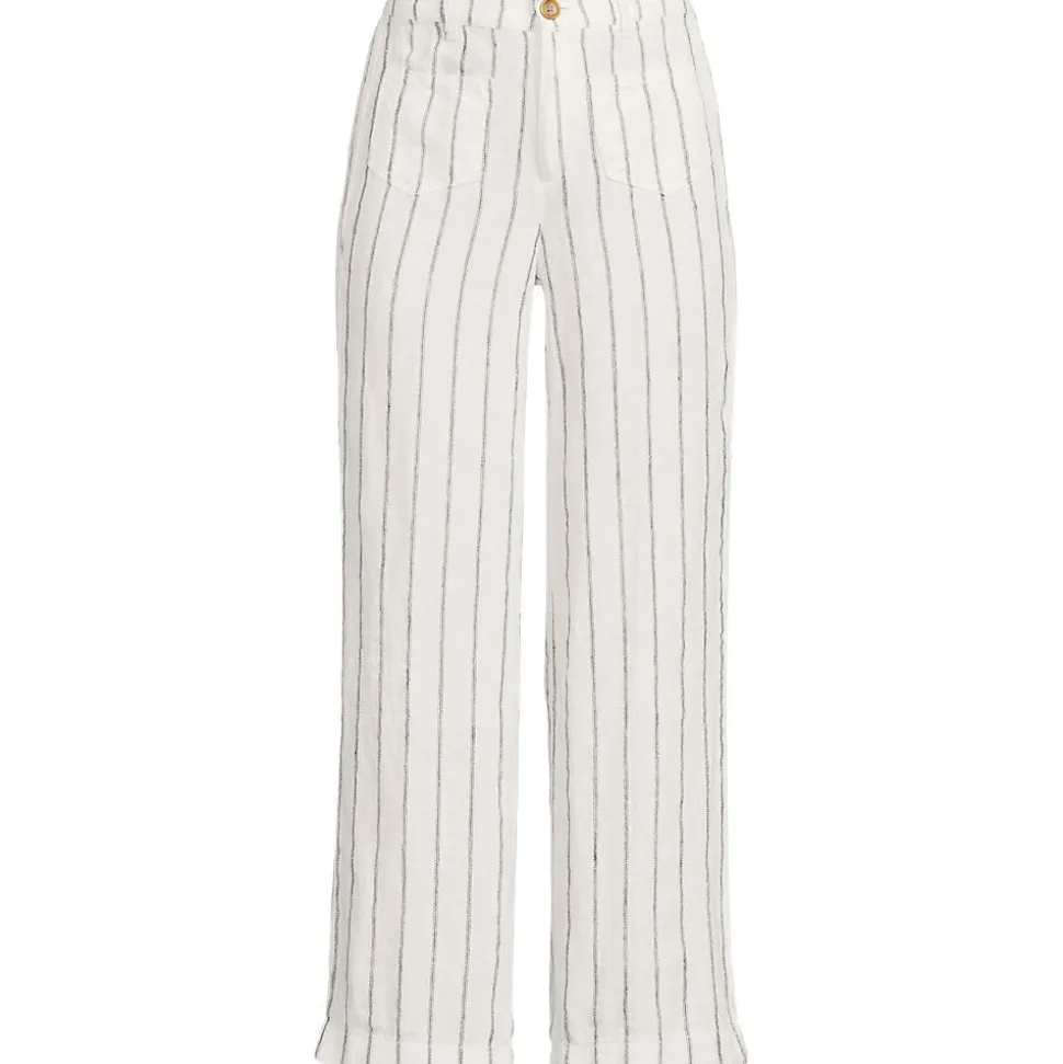 7/8-Hose aus Leinen für Damen