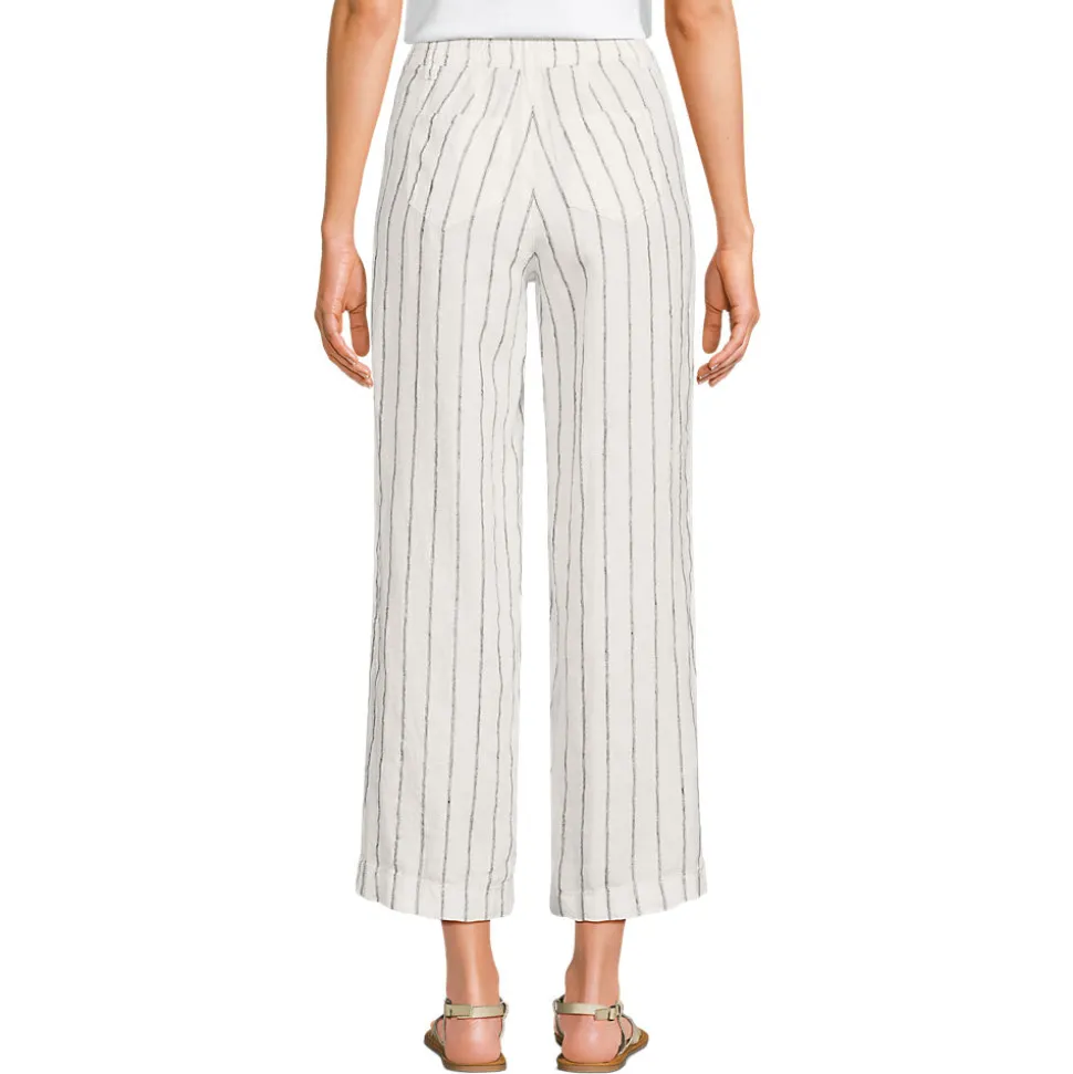 7/8-Hose aus Leinen für Damen