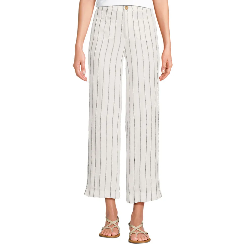 7/8-Hose aus Leinen für Damen