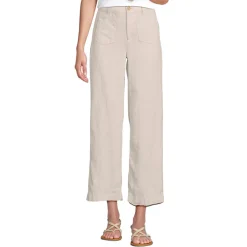 7/8-Hose aus Leinen für Damen