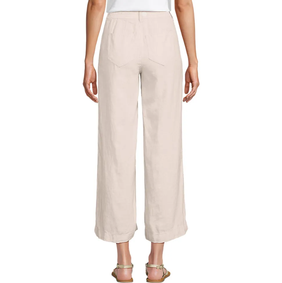 7/8-Hose aus Leinen für Damen