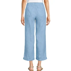 7/8-Hose aus Leinen für Damen