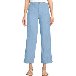 7/8-Hose aus Leinen für Damen