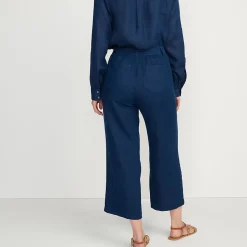 7/8-Hose aus Leinen für Damen