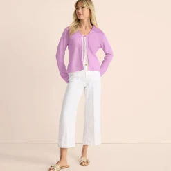 7/8-Hose aus Leinen für Damen
