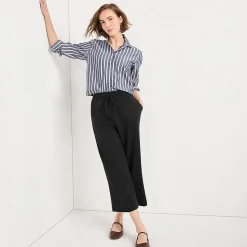 7/8-Hose SPORT KNIT mit weitem Bein für Damen