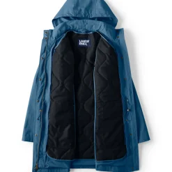 3-in-1-Wachsjacke aus Baumwollmix für Damen