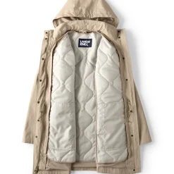 3-in-1-Wachsjacke aus Baumwollmix für Damen