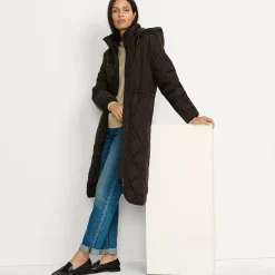 Isolierter Steppmantel mit Kapuze für Damen