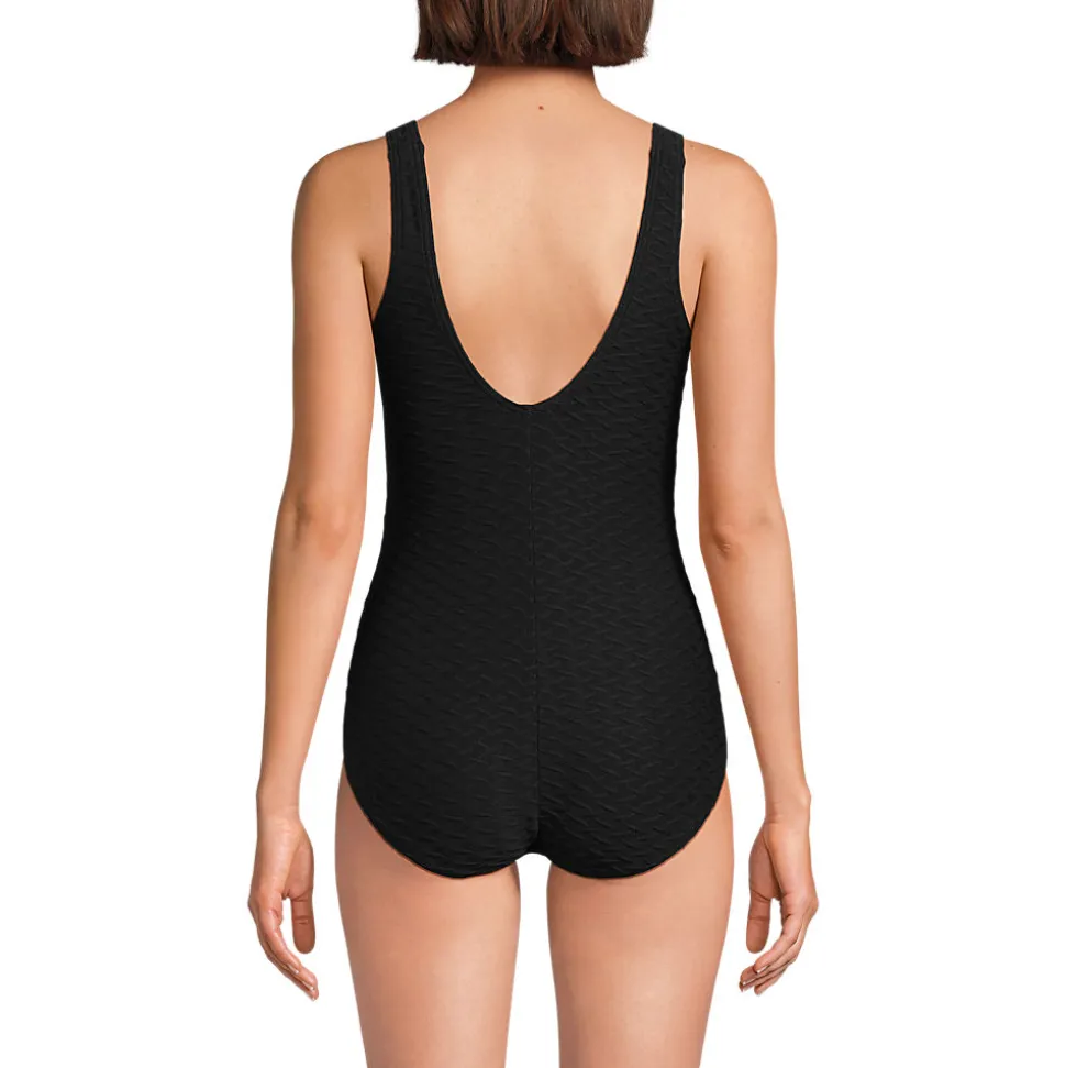 Jacquard Komfort-Badeanzug für Damen