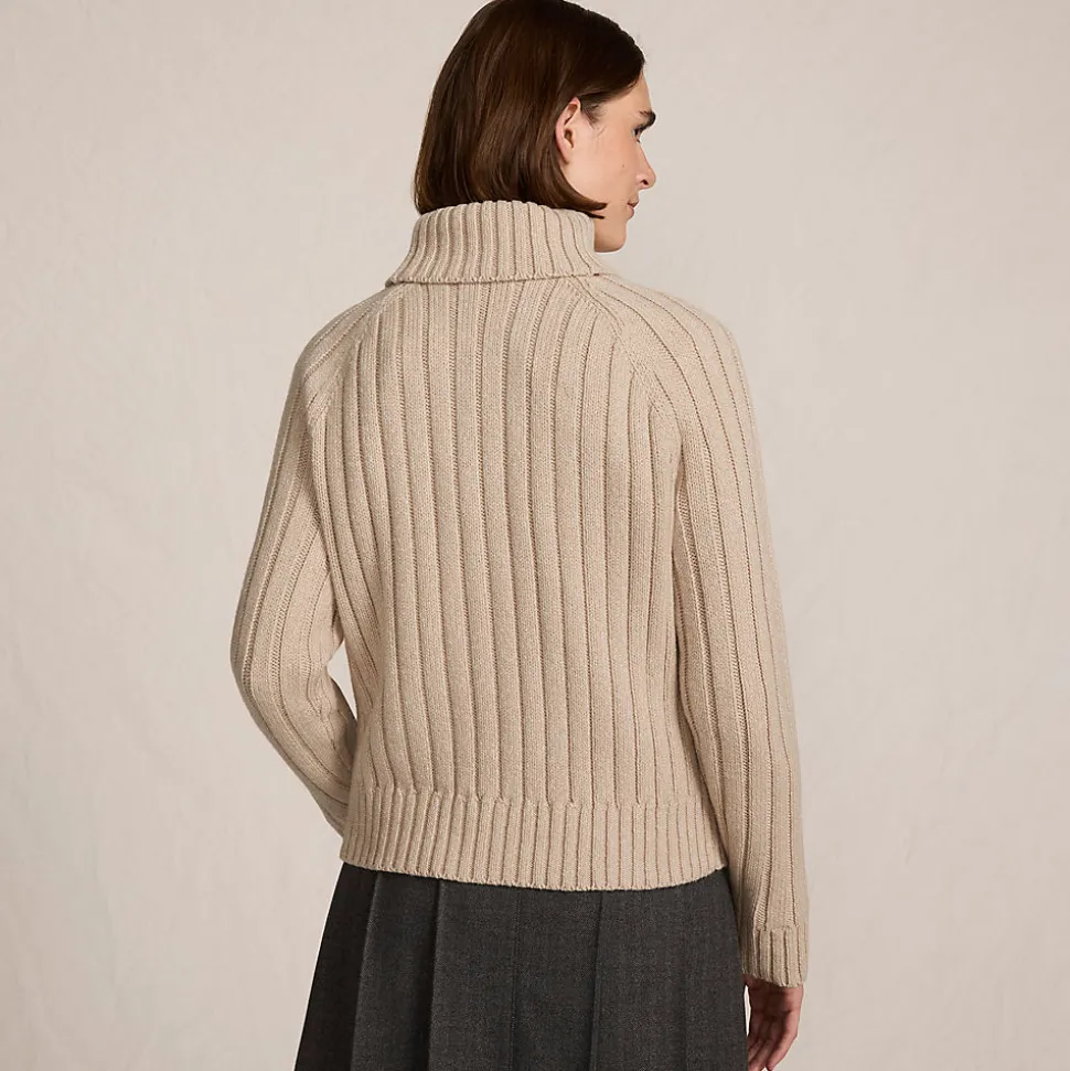 Jacquard-Pullover aus Baumwollmix mit Schneeflocke für Damen