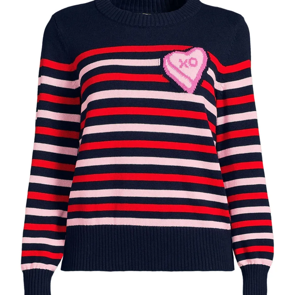Jacquard-Pullover DRIFTER mit Ballonärmeln für Damen