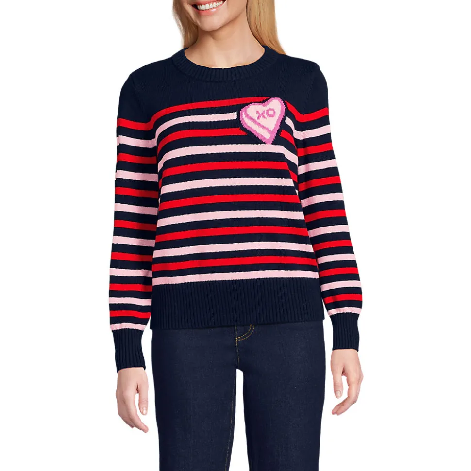 Jacquard-Pullover DRIFTER mit Ballonärmeln für Damen