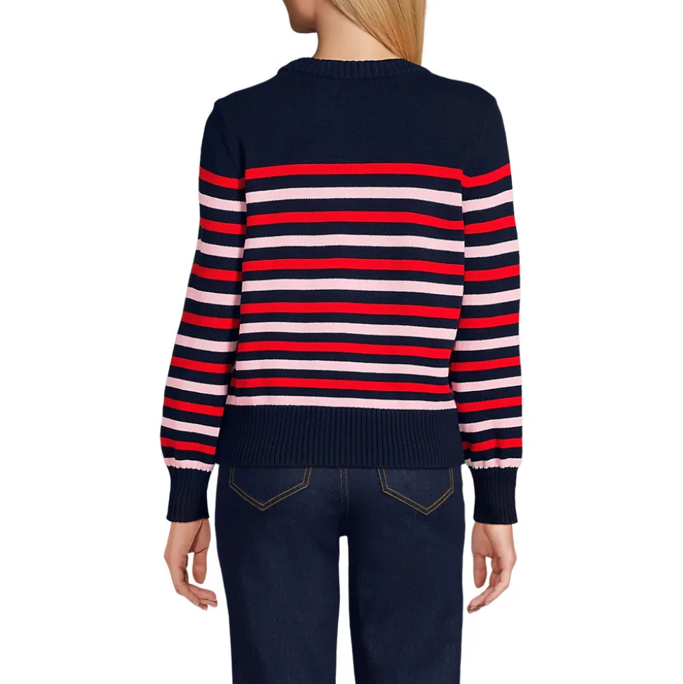 Jacquard-Pullover DRIFTER mit Ballonärmeln für Damen