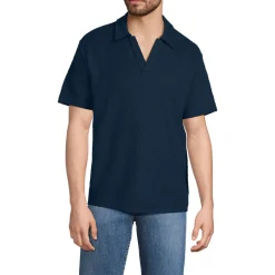 Jacquard-Shirt mit V-Ausschnitt für Herren