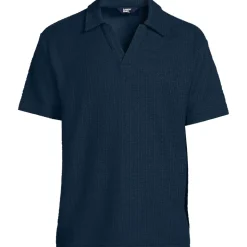 Jacquard-Shirt mit V-Ausschnitt für Herren