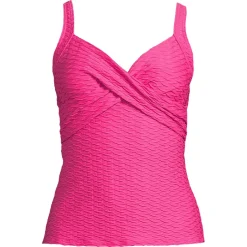 Jacquard Wickel-Tankinitop mit V-Ausschnitt für Damen