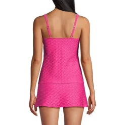 Jacquard Wickel-Tankinitop mit V-Ausschnitt für Damen