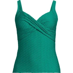 Jacquard Wickel-Tankinitop mit V-Ausschnitt für Damen