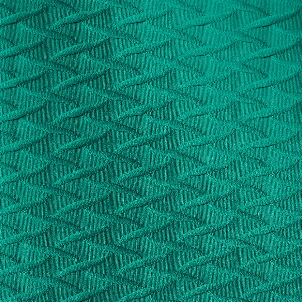 Jacquard Wickel-Tankinitop mit V-Ausschnitt für Damen