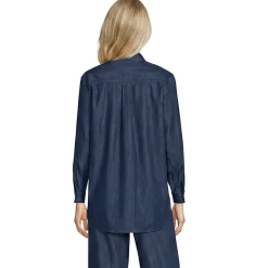 Jeansbluse aus Lyocell-Mix