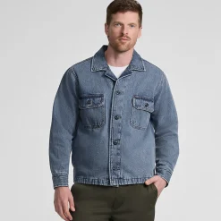 Jeans-Hemdjacke für Herren
