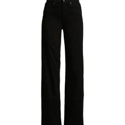 Jeans High Waist mit weitem Bein Farbig
