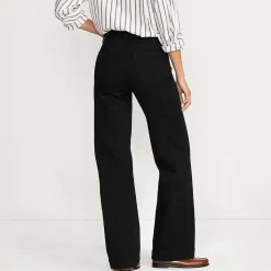 Jeans High Waist mit weitem Bein Farbig