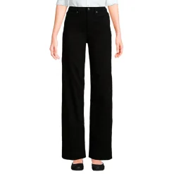 Jeans High Waist mit weitem Bein Farbig