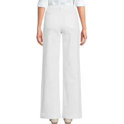 Jeans High Waist mit weitem Bein Farbig