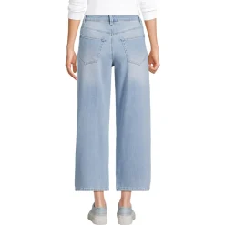 7/8-Jeans mit weitem Bein