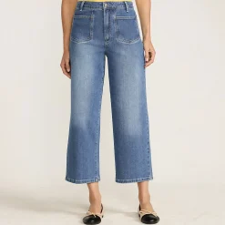 7/8-Jeans mit weitem Bein