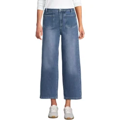7/8-Jeans mit weitem Bein