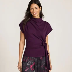 Jerseyshirt mit Knotendetail für Damen