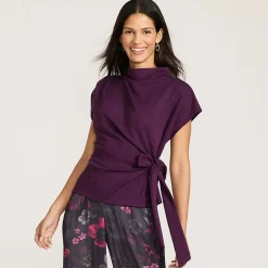 Jerseyshirt mit Knotendetail für Damen
