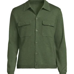 Jersey-Sweaterjacke mit Brusttaschen für Herren