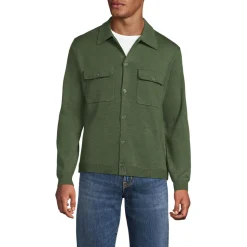 Jersey-Sweaterjacke mit Brusttaschen für Herren