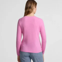 Kaschmir-Cardigan mit rundem Ausschnitt