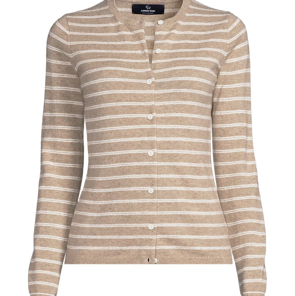 Kaschmir-Cardigan mit rundem Ausschnitt