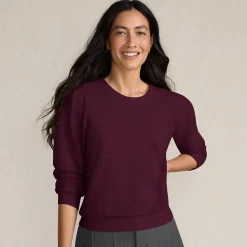 Kaschmirpullover mit Puffärmeln für Damen