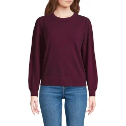 Kaschmirpullover mit Puffärmeln für Damen