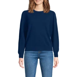 Kaschmirpullover mit Puffärmeln für Damen