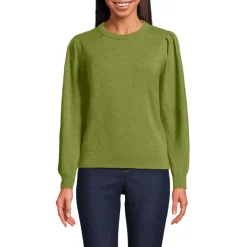 Kaschmirpullover mit Puffärmeln für Damen