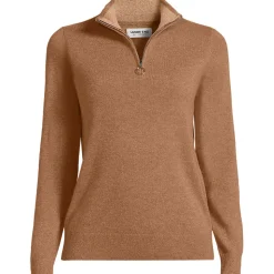Kaschmir-Pullover mit Reißverschluss für Damen