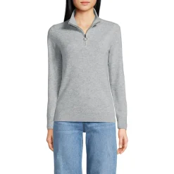 Kaschmir-Pullover mit Reißverschluss für Damen