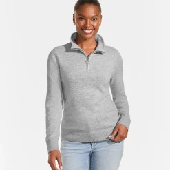 Kaschmir-Pullover mit Reißverschluss für Damen