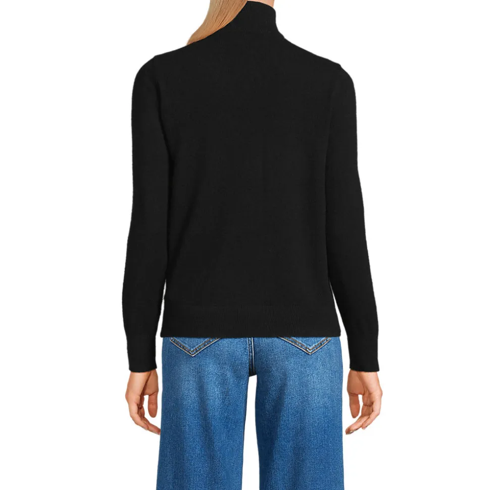 Kaschmir-Pullover mit Reißverschluss für Damen