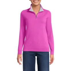 Kaschmir-Pullover mit Reißverschluss für Damen
