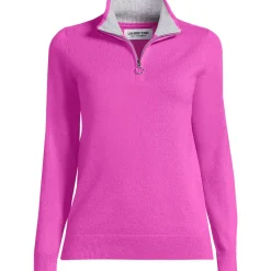 Kaschmir-Pullover mit Reißverschluss für Damen